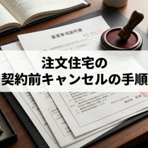 注文住宅の契約前キャンセルの手順と注意点！違約金ゼロで変更する判断基準
