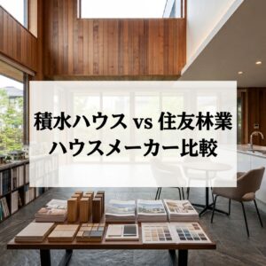 【口コミ比較】積水ハウスと住友林業の違い！坪単価・実際の着地総額・満足度を徹底検証
