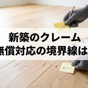 新築のクレームはどこまで言っていい?無償対応の基準と担当トラブルの対処法